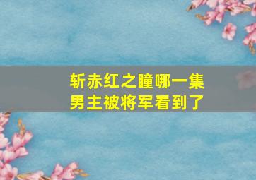 斩赤红之瞳哪一集男主被将军看到了