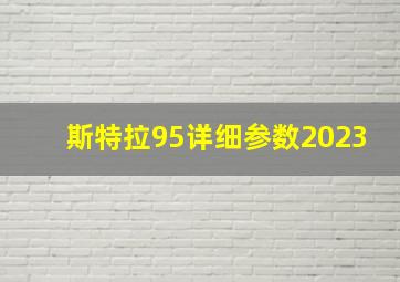 斯特拉95详细参数2023