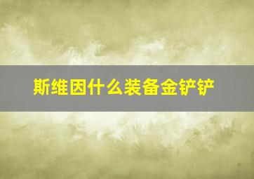 斯维因什么装备金铲铲