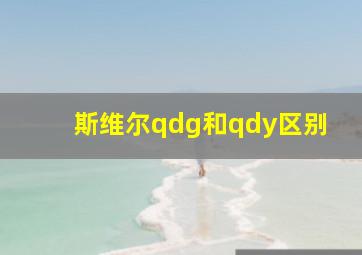 斯维尔qdg和qdy区别