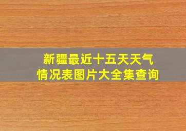 新疆最近十五天天气情况表图片大全集查询