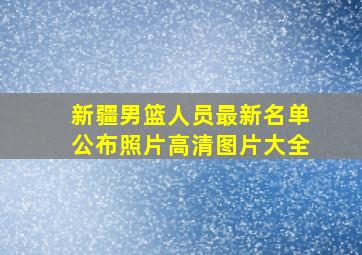 新疆男篮人员最新名单公布照片高清图片大全