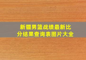 新疆男篮战绩最新比分结果查询表图片大全