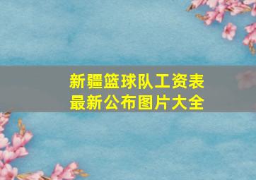 新疆篮球队工资表最新公布图片大全