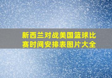 新西兰对战美国篮球比赛时间安排表图片大全