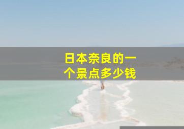 日本奈良的一个景点多少钱