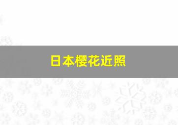 日本樱花近照