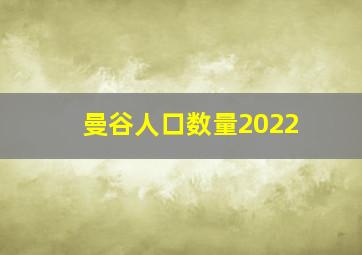 曼谷人口数量2022