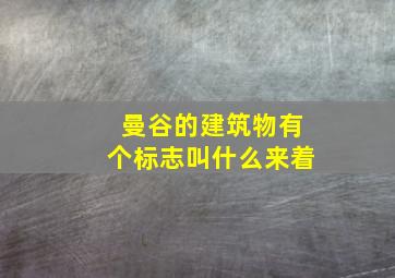 曼谷的建筑物有个标志叫什么来着