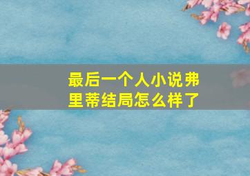 最后一个人小说弗里蒂结局怎么样了