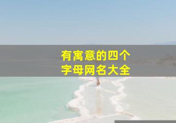 有寓意的四个字母网名大全