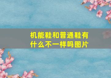 机能鞋和普通鞋有什么不一样吗图片