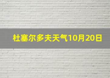 杜塞尔多夫天气10月20日