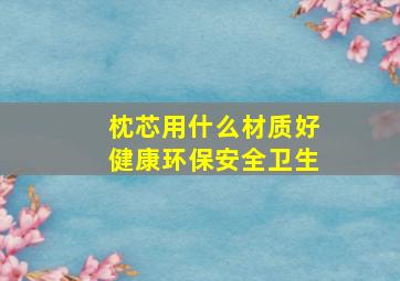 枕芯用什么材质好健康环保安全卫生