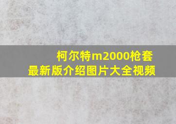 柯尔特m2000枪套最新版介绍图片大全视频