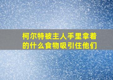 柯尔特被主人手里拿着的什么食物吸引住他们