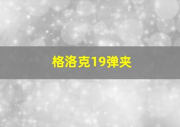 格洛克19弹夹