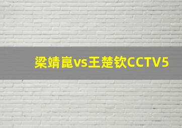 梁靖崑vs王楚钦CCTV5