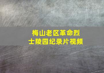 梅山老区革命烈士陵园纪录片视频