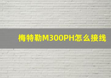 梅特勒M300PH怎么接线