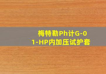 梅特勒Ph计G-01-HP内加压试护套