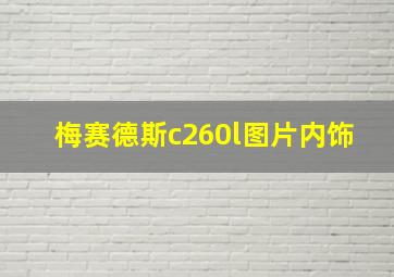 梅赛德斯c260l图片内饰