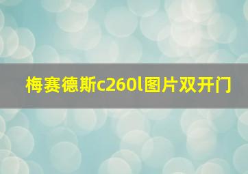 梅赛德斯c260l图片双开门