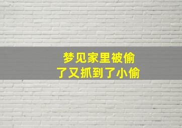 梦见家里被偷了又抓到了小偷