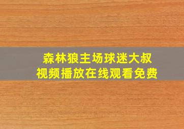 森林狼主场球迷大叔视频播放在线观看免费