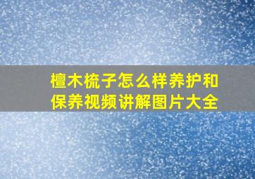 檀木梳子怎么样养护和保养视频讲解图片大全