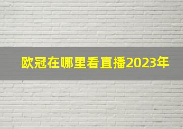 欧冠在哪里看直播2023年