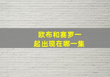 欧布和赛罗一起出现在哪一集