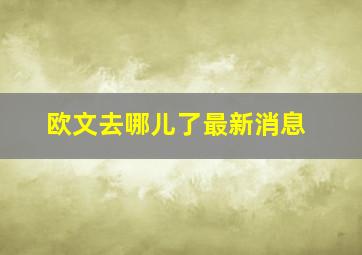 欧文去哪儿了最新消息