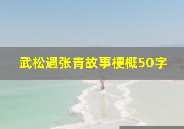 武松遇张青故事梗概50字