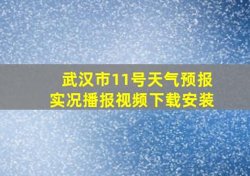 武汉市11号天气预报实况播报视频下载安装