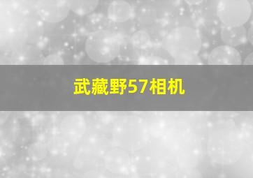 武藏野57相机