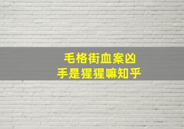 毛格街血案凶手是猩猩嘛知乎