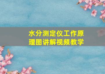 水分测定仪工作原理图讲解视频教学