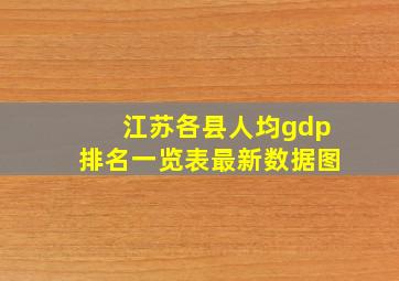 江苏各县人均gdp排名一览表最新数据图