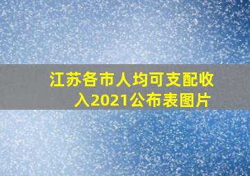 江苏各市人均可支配收入2021公布表图片