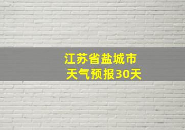 江苏省盐城市天气预报30天