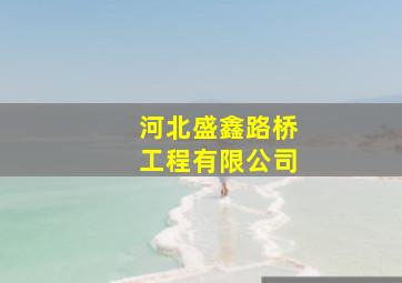 河北盛鑫路桥工程有限公司