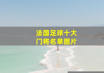 法国足球十大门将名单图片