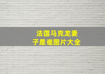 法国马克龙妻子是谁图片大全