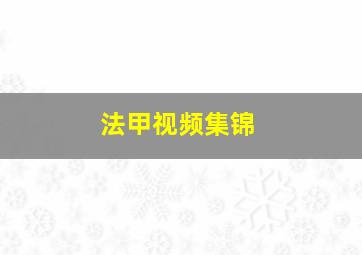 法甲视频集锦