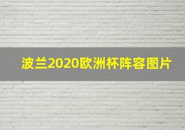 波兰2020欧洲杯阵容图片