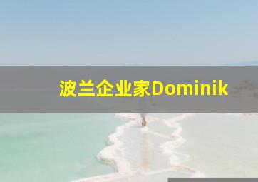 波兰企业家Dominik