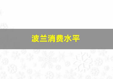 波兰消费水平