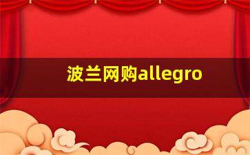 波兰网购allegro