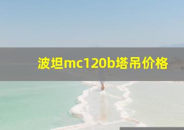 波坦mc120b塔吊价格